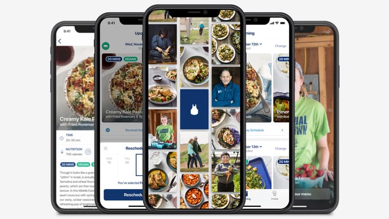 Blue Apron iOS preview